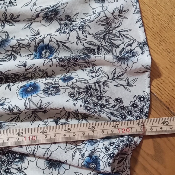 TALBOTS Womens SMALL Dress FLORAL LONG Used Preowned Cocktail Party Flowers - Picture 4 of 7